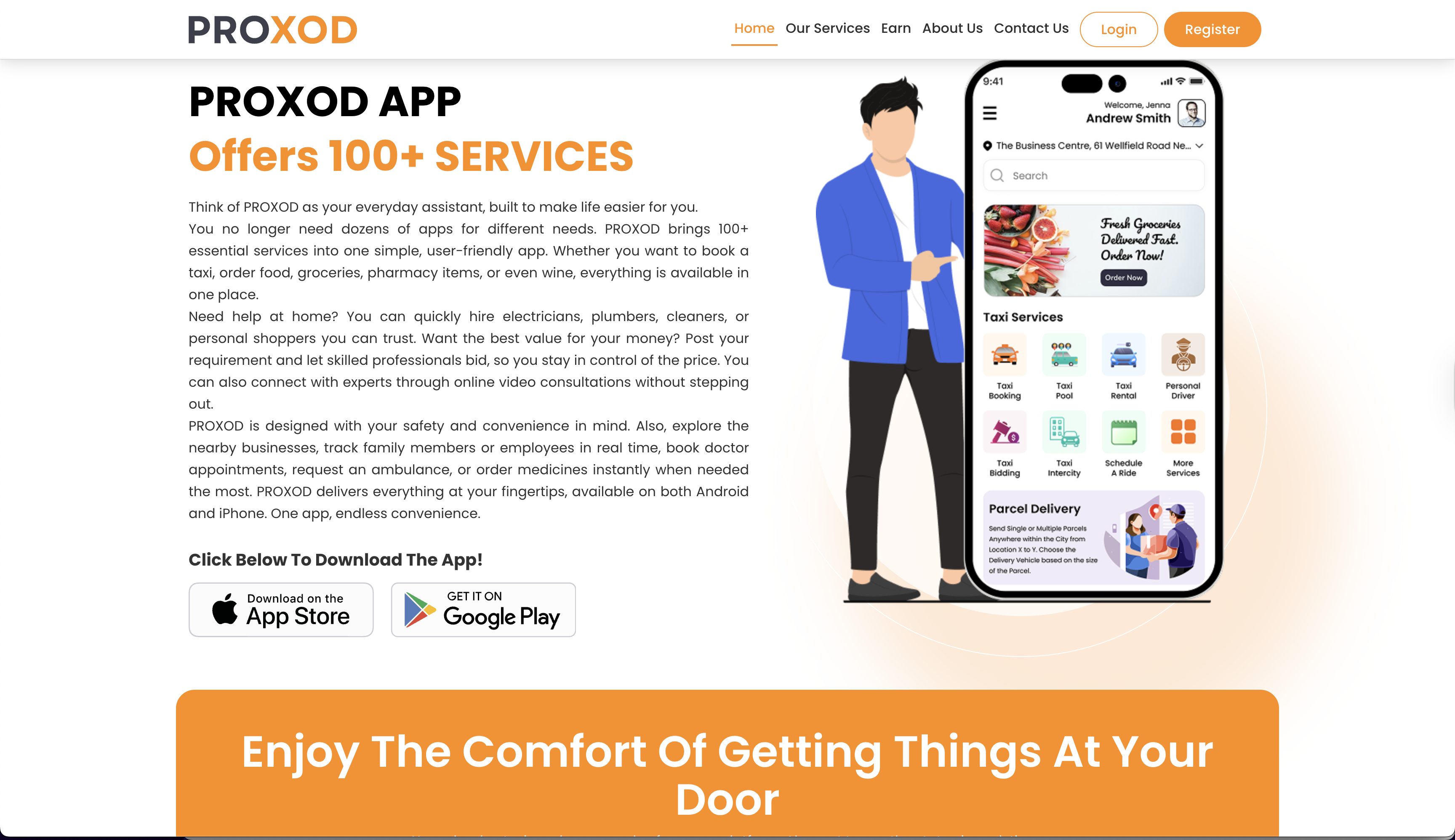PROXOD App Interface